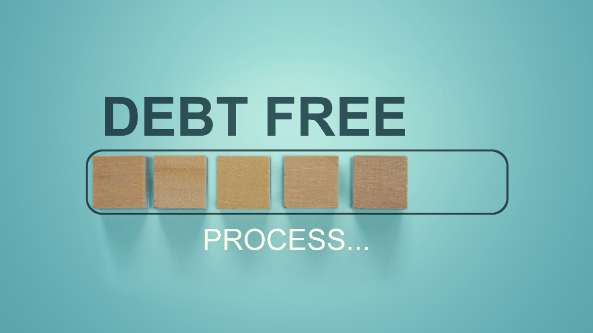 Visualisation of debt free as a process