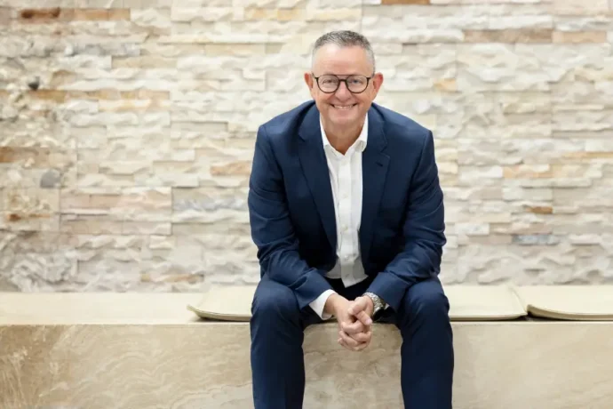 Michael Moon sitting in foyer