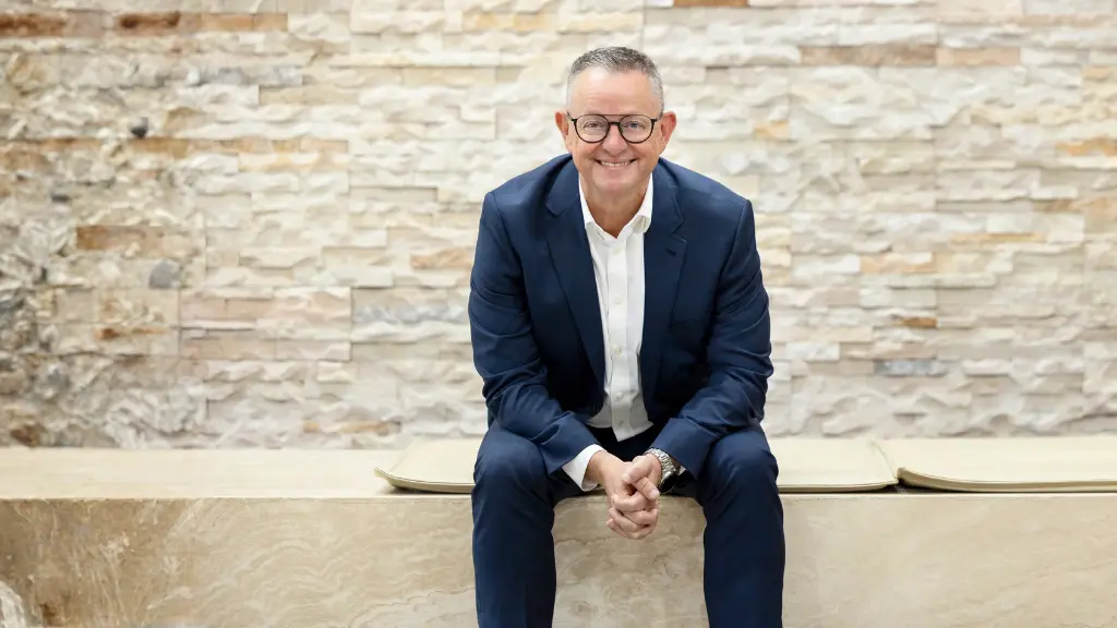 Michael Moon sitting in foyer